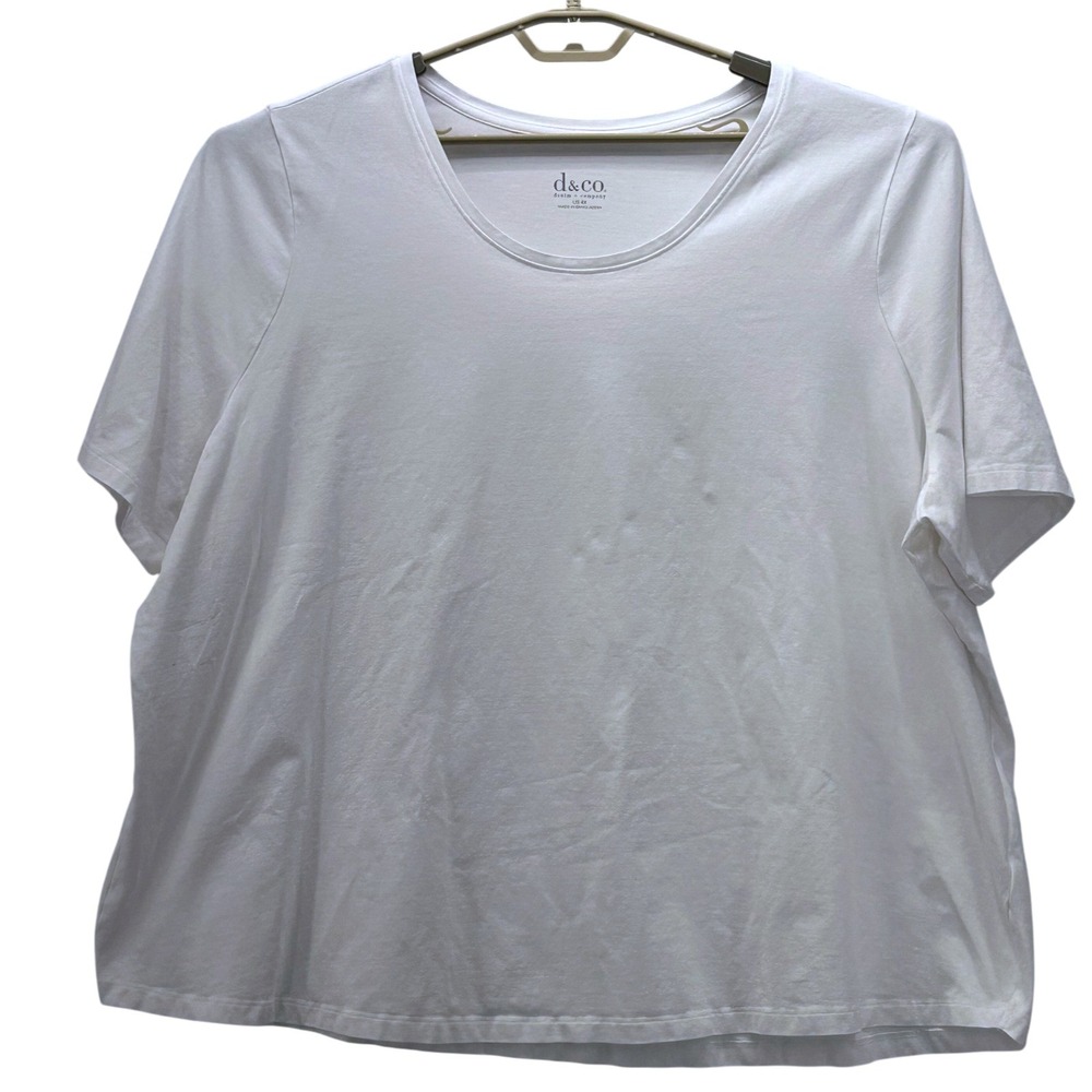 Denim And Co Top White‎ 4X
